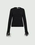 Marella Addio Feather Knit in Black