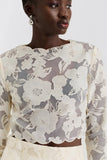 Malina Clara Top in Vanilla
