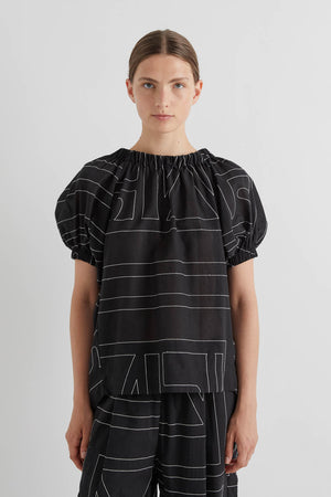 Mei Meij Stitch Blouse in Mono