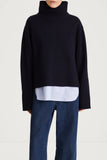 Style In Hilary Merino Sweater in Navy