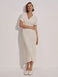 Varley Aria Dress in Whitecap Grey