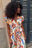 Never Fully Dressed Banana Kerri Top in Multi