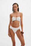 Malina Signature Bandeau Bikini Top in Vanilla