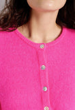 American Vintage Vitow Cardigan in Rose Fluo