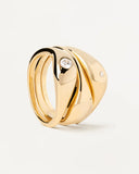 Pdpaola Sugar Ring Set in Gold