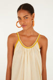 Farm Rio Hilo Stripes Maxi Dress in Light Blush