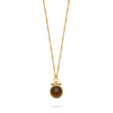 Talis Chains Medallion Pendant in Tigers Eye