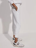 Varley Slim Cuff Pant in White