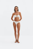 Malina Signature Low Rise Bikini Bottoms in Vanilla