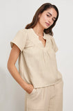 Rails Sayer Top in Flax