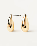 Pdpaola Large Sugar Earrings in Gold