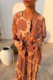 Never Fully Dressed Paisley Anna Top in Brown