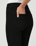 Paige High Rise Laurel Canyon in Black