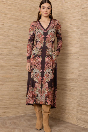 Hale Bob Love Dress in Purple