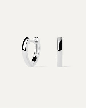 Pdpaola Duke Hoops in Silver