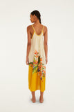 Farm Rio Hilo Stripes Maxi Dress in Light Blush