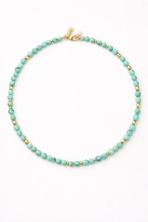 Talis Chains Jaipur Choker in Turquoise