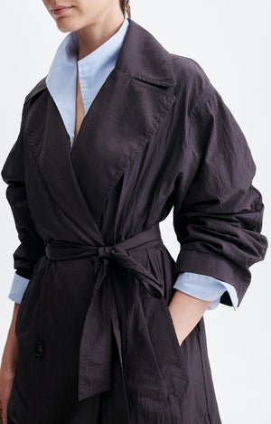 Vanessa Bruno Hippolyte Trench in Chocolate