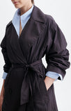 Vanessa Bruno Hippolyte Trench in Chocolate