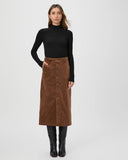 Paige Meadow Midi Skirt in Brown