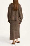 Style In Niclas Short Sweater in Brown