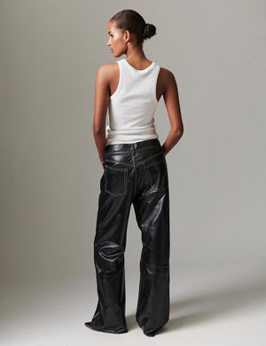 Day Birger Et Mikkelson Elijah Leather Trousers in Black