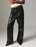 Day Birger Et Mikkelson Elijah Leather Trousers in Black
