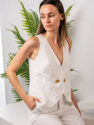 Aether Concept Wrap Jacket in White