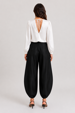 Silk 95 Five Canyon Luxe Crop Top in White