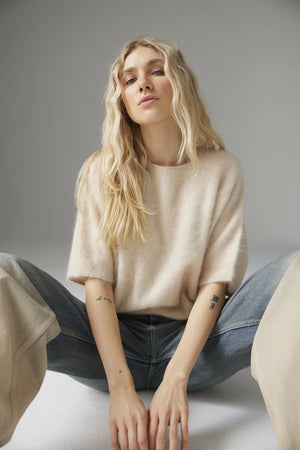 Colorush Brushed Belli Tee in Snow