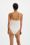 Malina Signature Bandeau Swimsuit in Vanilla