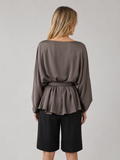Silk 95 Five Tuni Top in Cafe