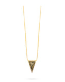 Talis Chains Triangle Pendant in Dalmation Jasper