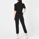 Paige Mayslie Cuff Jumpsuit BLACK