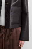 Second Female Ezay Leather Jacket in Demitasse