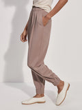 Varley Enzo Snap Cuff Pant in Taupe