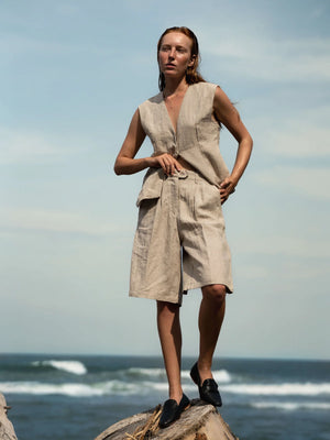 Luciee Gesine Waistcoat in Brown
