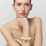 Vanessa Baroni Beads Flex Bracelet in Latte