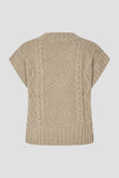 Second Female Janne Knit Vest in Camel