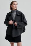 Second Female Walance Short Jacket in Dark Grey