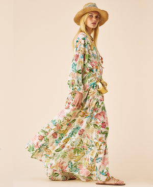 120% Lino Dress in Multi