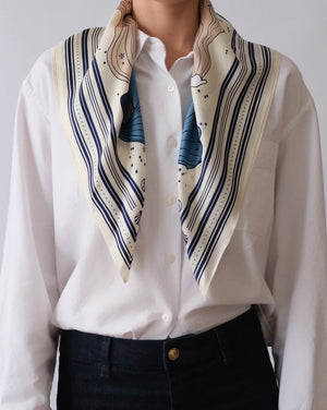 Le Scarf Aquarius Scarf 65 x 65 in Cream