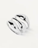 Pdpaola Sugar Ring Set in Silver