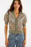 Farm Rio May Leopard Knit Cardi LEOPARD