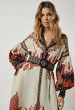 Scarlet Poppies Florista Long Dress in Cream
