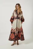 Scarlet Poppies Florista Long Dress in Cream