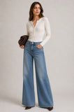 Frame Le Slim Palazzo Long in Gossamer Blue