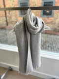 Caleido Cashmere Scarf in Silver