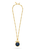 Talis Chains Medallion Pendant in Lapis