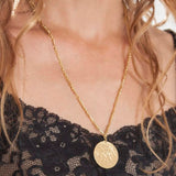 Raquel Welche 1007 Lunar Necklace in Gold